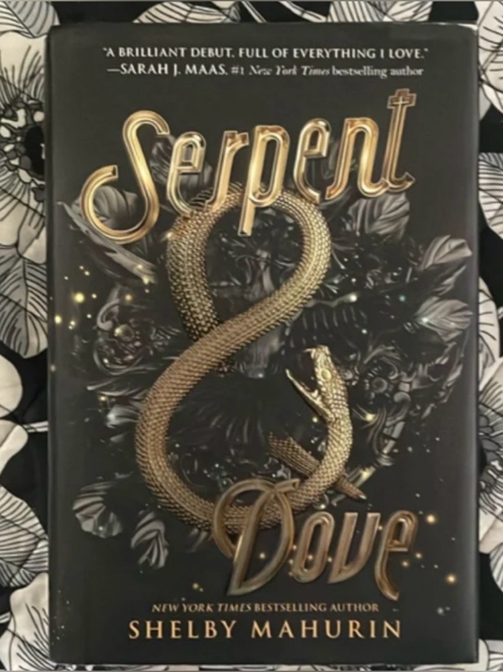 Serpent & Dove by Shelby Mahurin - Hardcover with Gold Embossed Snake